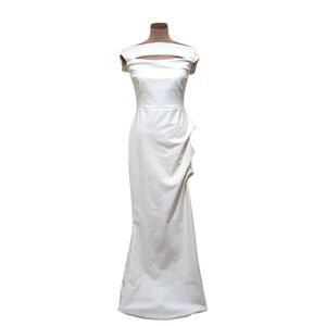 Chiara Boni Melania Maxi Dress Size 10 Ivory